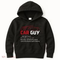 Funny Car Guy Definition  Sport Car Lover Car guy Mechanic Kids Hoodie thumb 0
