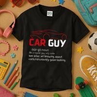 Funny Car Guy Definition  Sport Car Lover Car guy Mechanic Kids T-Shirt thumb 3