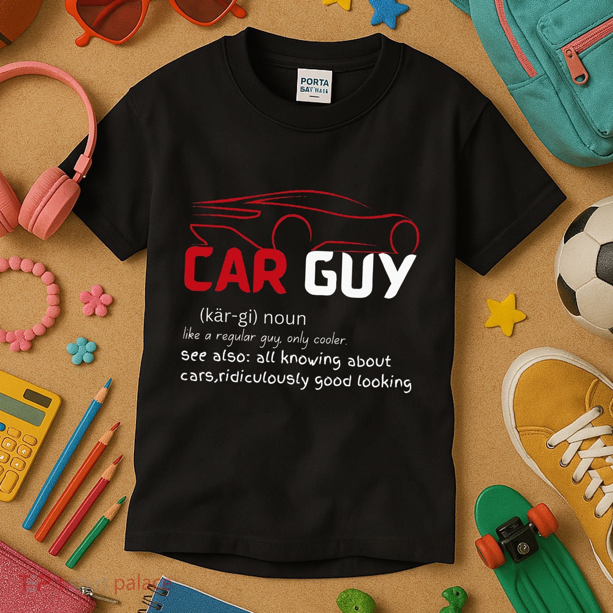 Funny Car Guy Definition  Sport Car Lover Car guy Mechanic Kids T-Shirt