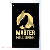 Falconry Cool Gift Master Falconer Gift Golf Towel thumb 0
