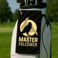Falconry Cool Gift Master Falconer Gift Golf Towel thumb 2