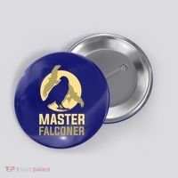 Falconry Cool Gift Master Falconer Gift Button thumb 0