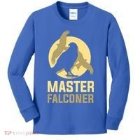Falconry Cool Gift Master Falconer Gift Kids Long Sleeve Shirt thumb 0