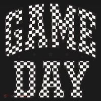 Funny Checkered Game Day Football Black White Gift Women Apron thumb 3