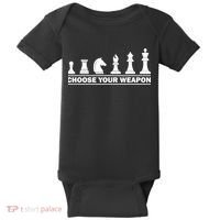 Funny Chess Gift For Chess Lover Kids Boys Girls Cool Player Gift Baby Bodysuit thumb 0