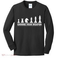 Funny Chess Gift For Chess Lover Kids Boys Girls Cool Player Gift Kids Long Sleeve Shirt thumb 0