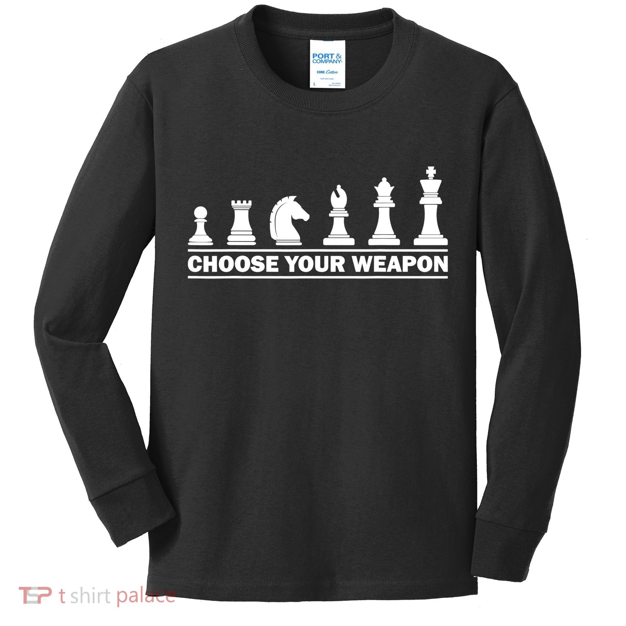Funny Chess Gift For Chess Lover Kids Boys Girls Cool Player Gift Kids Long Sleeve Shirt
