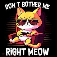 Funny Cat Gamer Don’T Bother Me Right Meow Video Games Lover Coffee Mug thumb 5