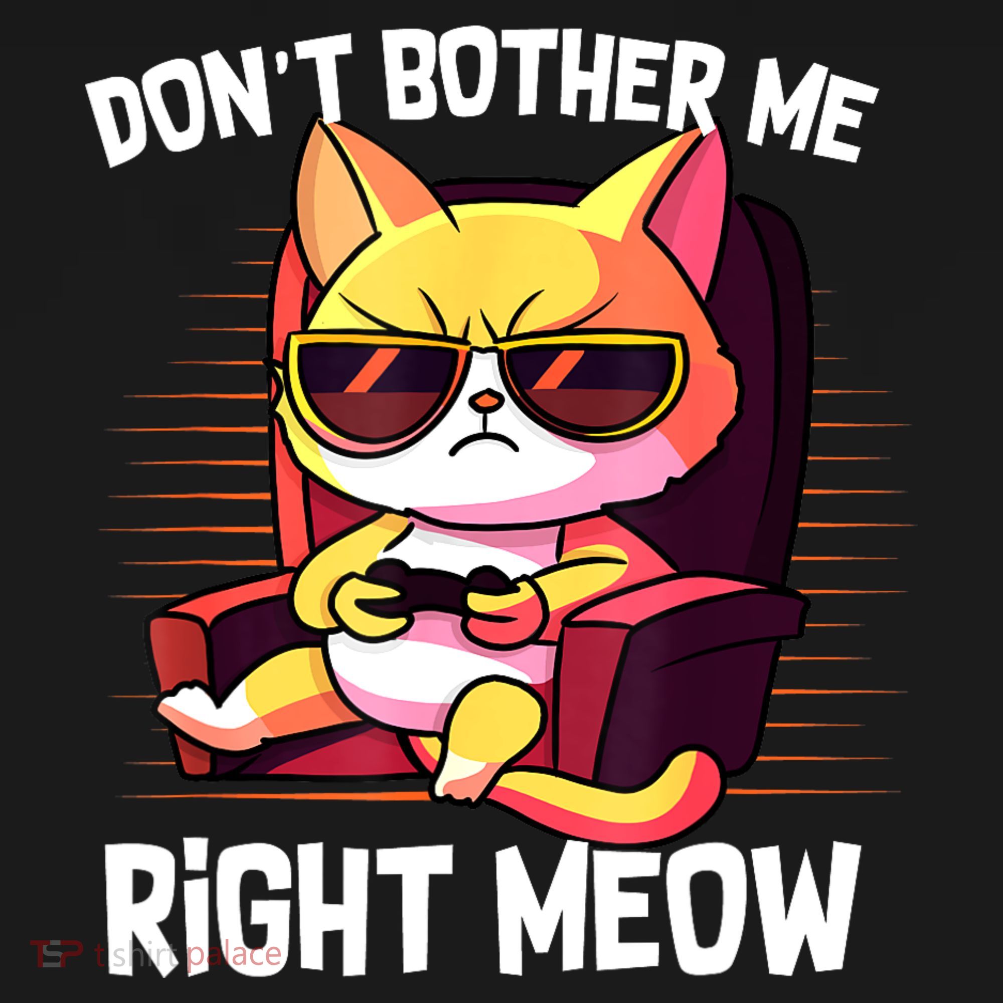 Funny Cat Gamer Don’T Bother Me Right Meow Video Games Lover Baby Bodysuit