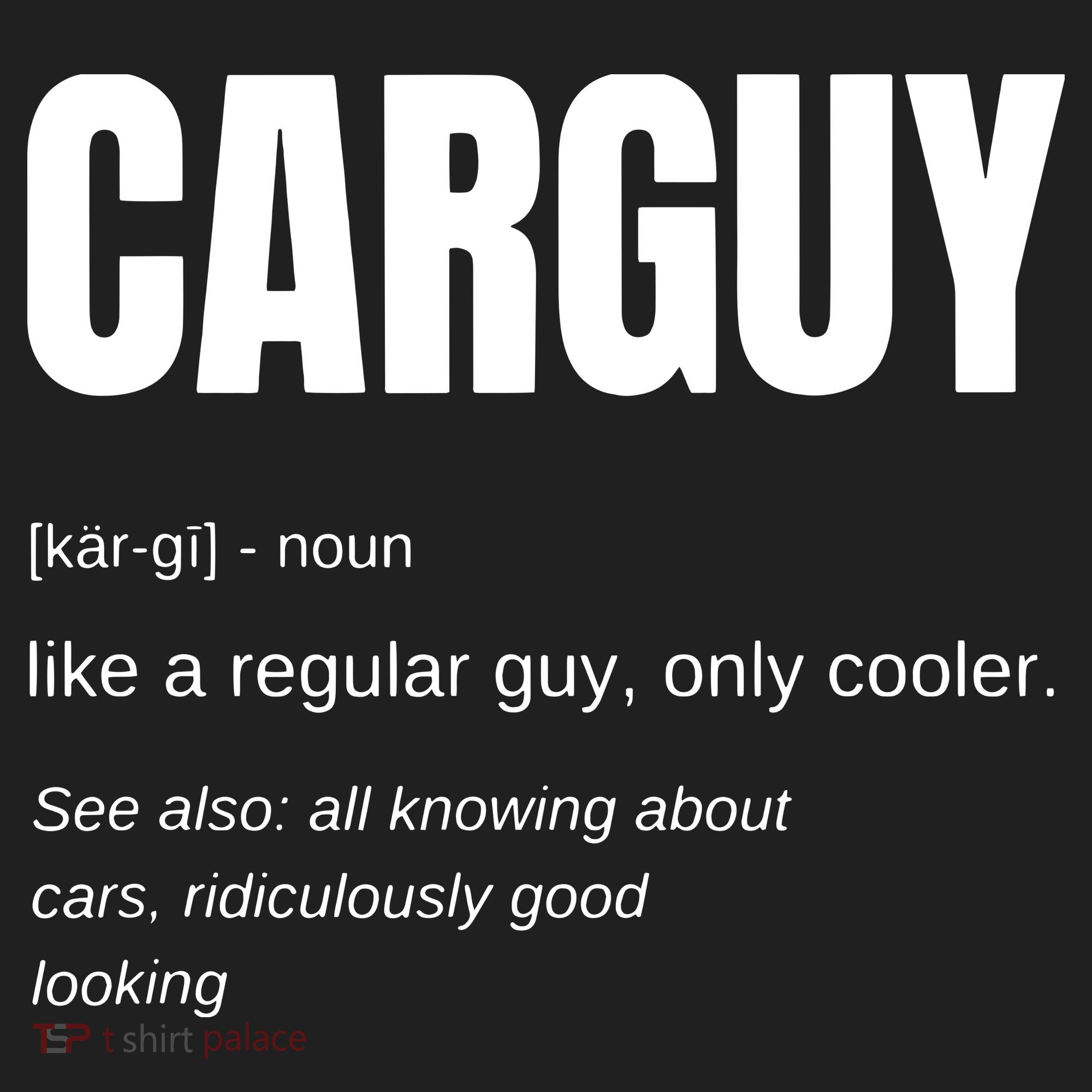 Funny Car Guy Gift CARGUY Definition Tumbler