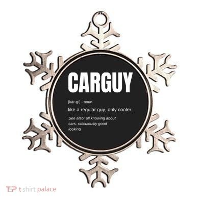 Funny Car Guy Gift CARGUY Definition Ornament