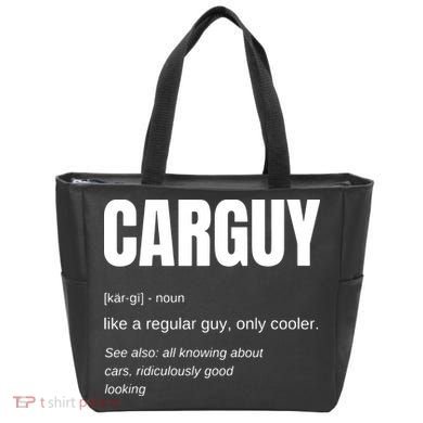Funny Car Guy Gift CARGUY Definition Tote Bag
