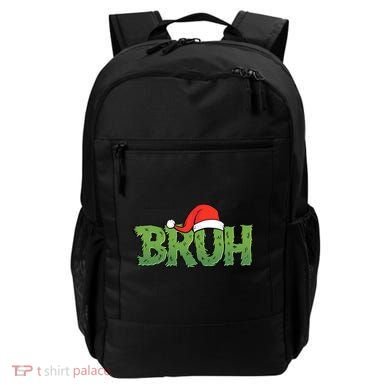 Funny Christmas Grinch Bruh Backpack