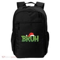Funny Christmas Grinch Bruh Backpack thumb 0