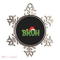 Funny Christmas Grinch Bruh Ornament thumb 0