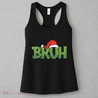 Funny Christmas Grinch Bruh Women's Tank Top thumb 3
