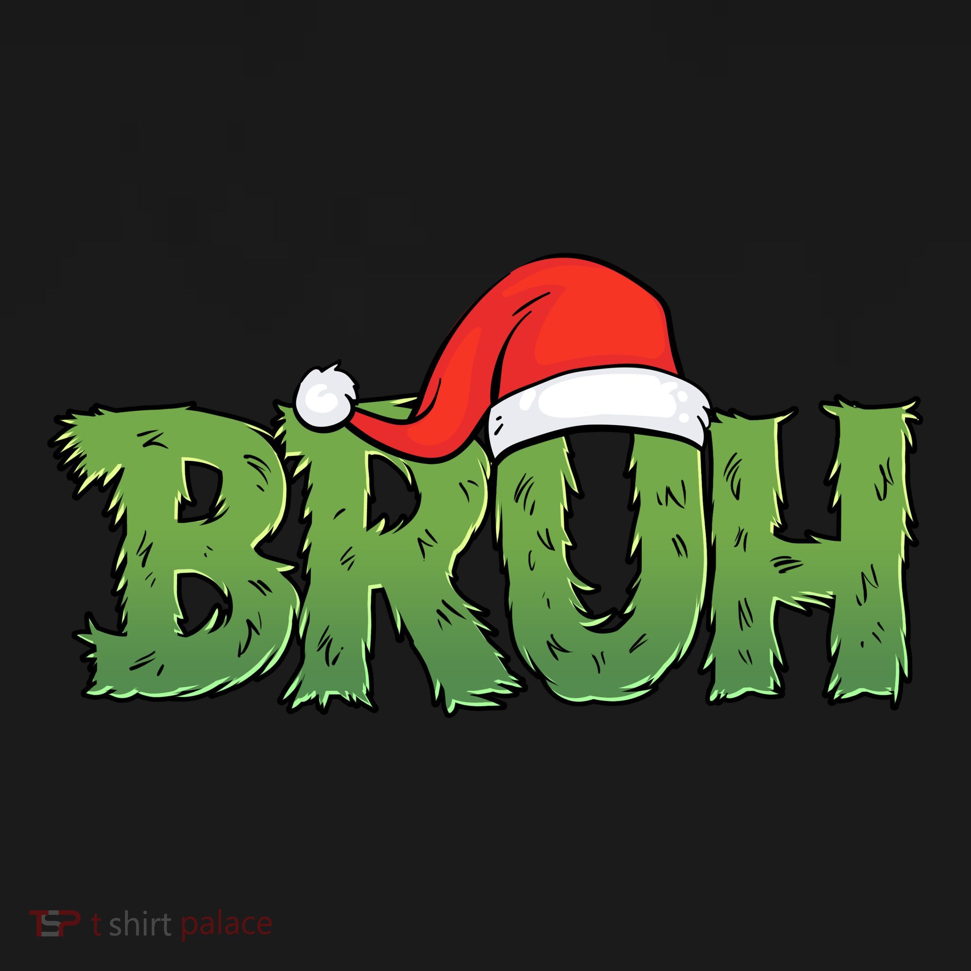 Funny Christmas Grinch Bruh Women's Long Sleeve Shirt
