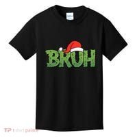 Funny Christmas Grinch Bruh Kids T-Shirt thumb 0
