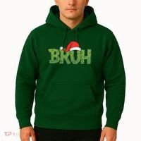 Funny Christmas Grinch Bruh Hoodie thumb 2