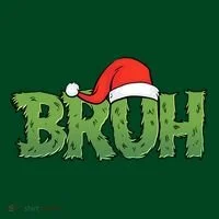 Funny Christmas Grinch Bruh Hoodie thumb 2