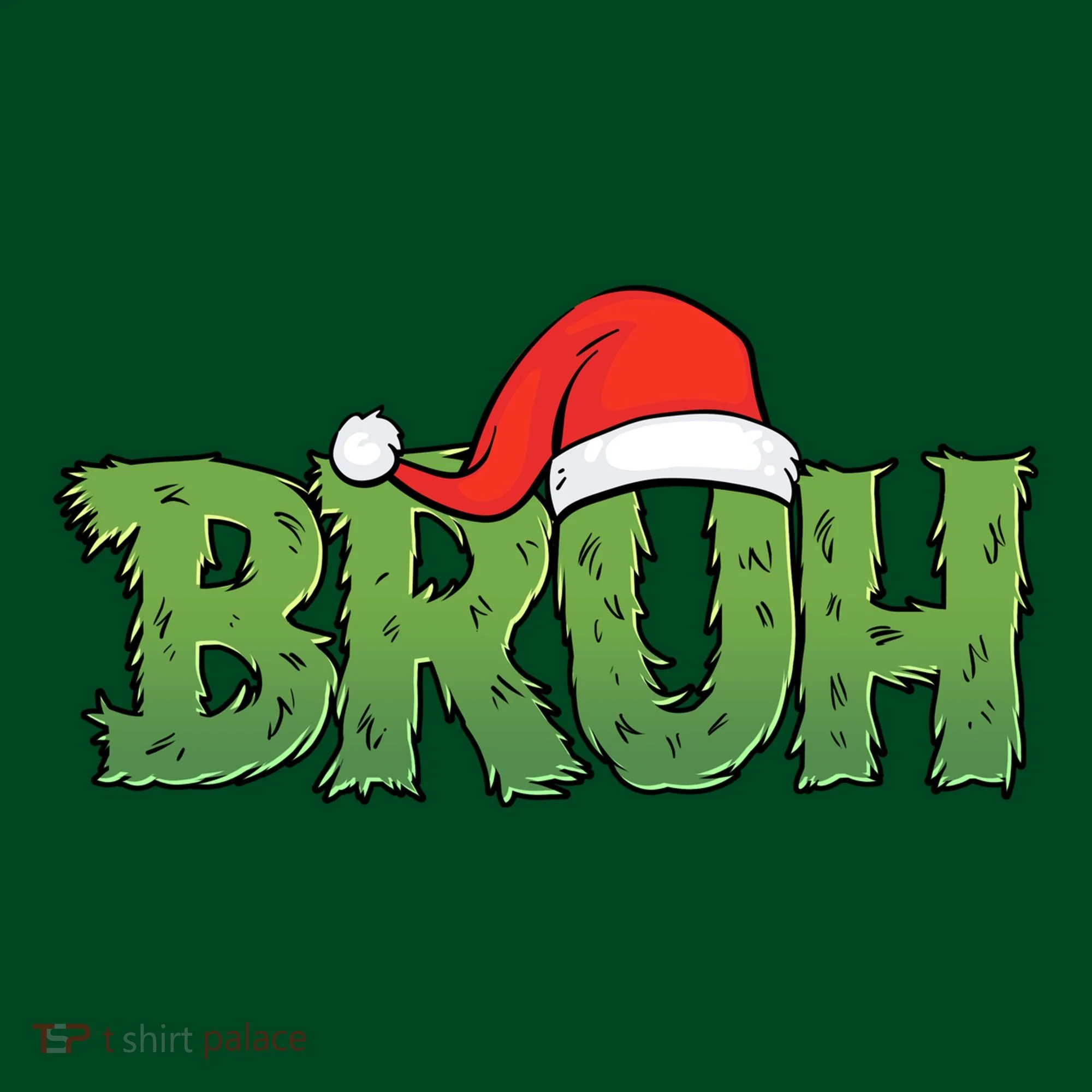 Funny Christmas Grinch Bruh Hoodie