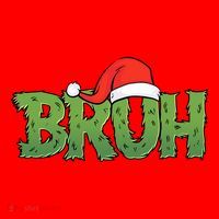 Funny Christmas Grinch Bruh Santa Hat thumb 1