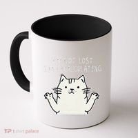 Funny Cat Gpsinspired Joke I’M Not Lost I’M Recalculating Coffee Mug thumb 0