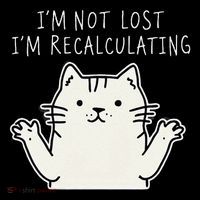 Funny Cat Gpsinspired Joke I’M Not Lost I’M Recalculating Coffee Mug thumb 5