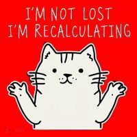 Funny Cat Gpsinspired Joke I’M Not Lost I’M Recalculating Santa Hat thumb 1