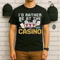 Funny Casino Gambling Art Women Las Vegas Slot Machine T-Shirt thumb 6