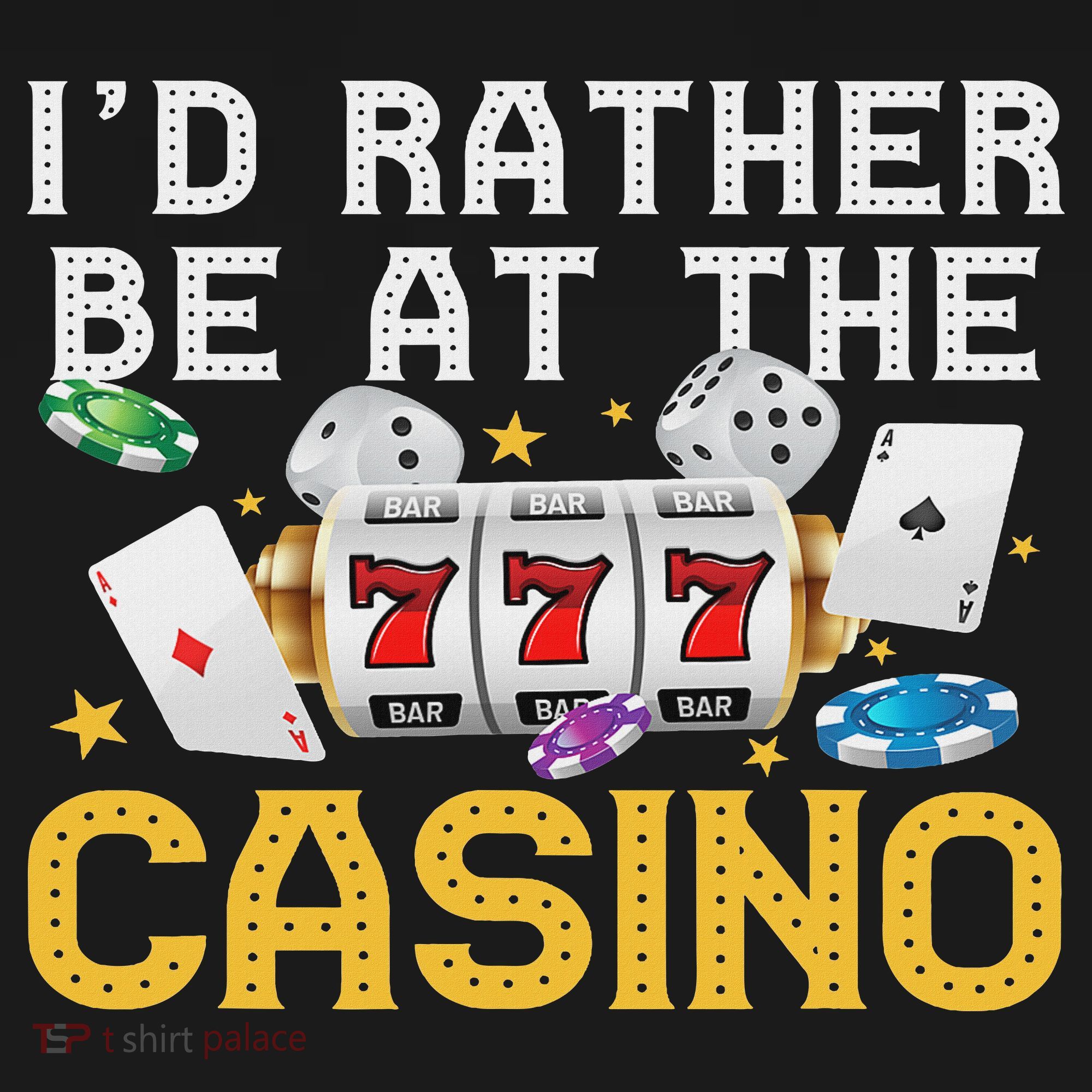 Funny Casino Gambling Art Women Las Vegas Slot Machine T-Shirt
