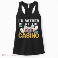 Funny Casino Gambling Art Women Las Vegas Slot Machine Women's Tank Top thumb 0