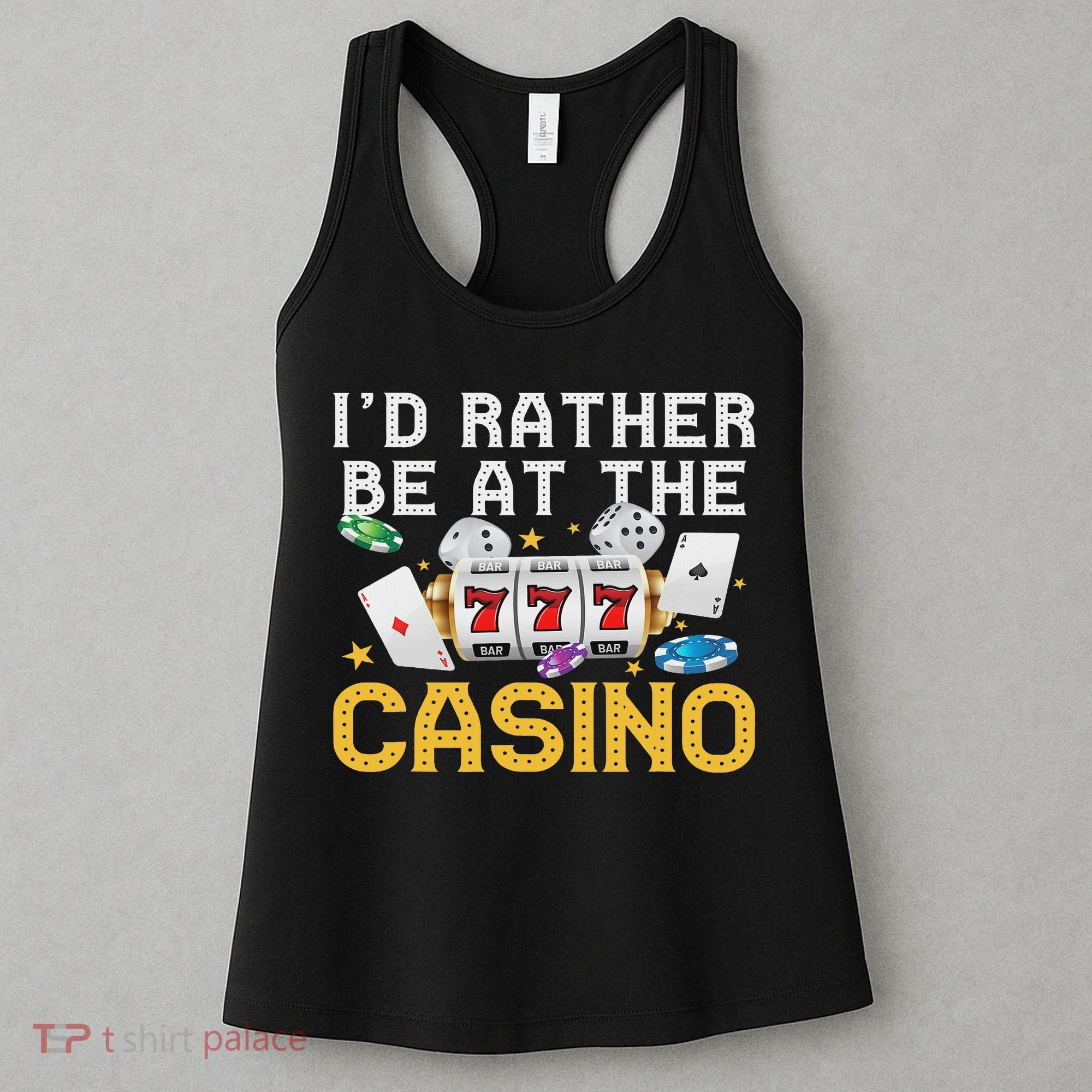 Funny Casino Gambling Art Women Las Vegas Slot Machine Women's Tank Top