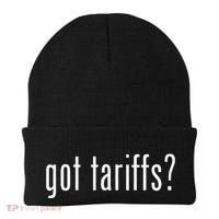 Funny Classic Got Tariffs Retro Beanie thumb 0