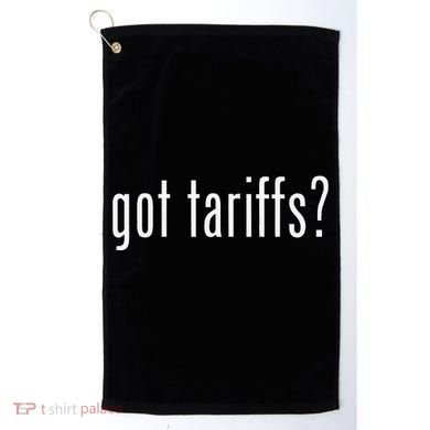 Funny Classic Got Tariffs Retro Golf Towel