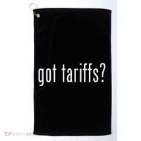 Funny Classic Got Tariffs Retro Golf Towel thumb 0