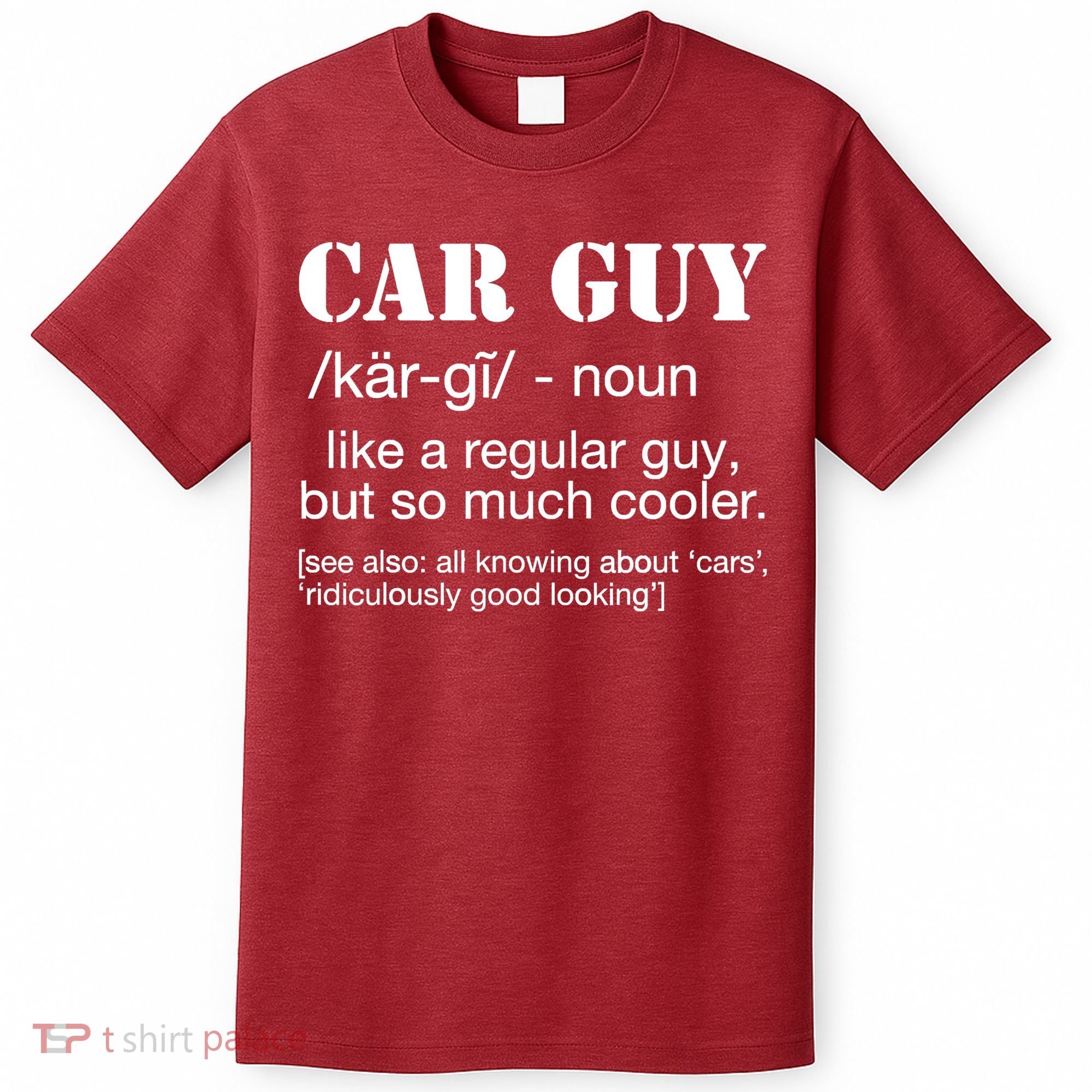 Funny Car Guy Cars Lover Racing Mechanics Car Guy Definition T-Shirt