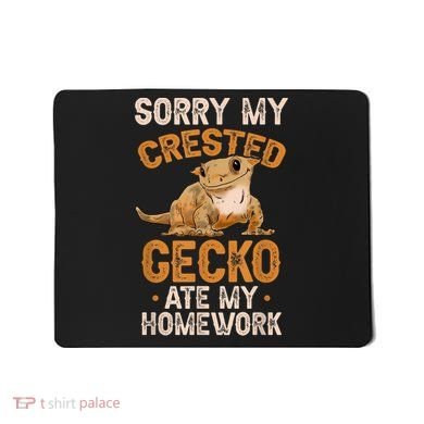 Fun Crested Gecko Eyelash Lizard Boy Girl Herpetologist Mousepad