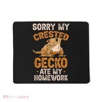 Fun Crested Gecko Eyelash Lizard Boy Girl Herpetologist Mousepad thumb 0