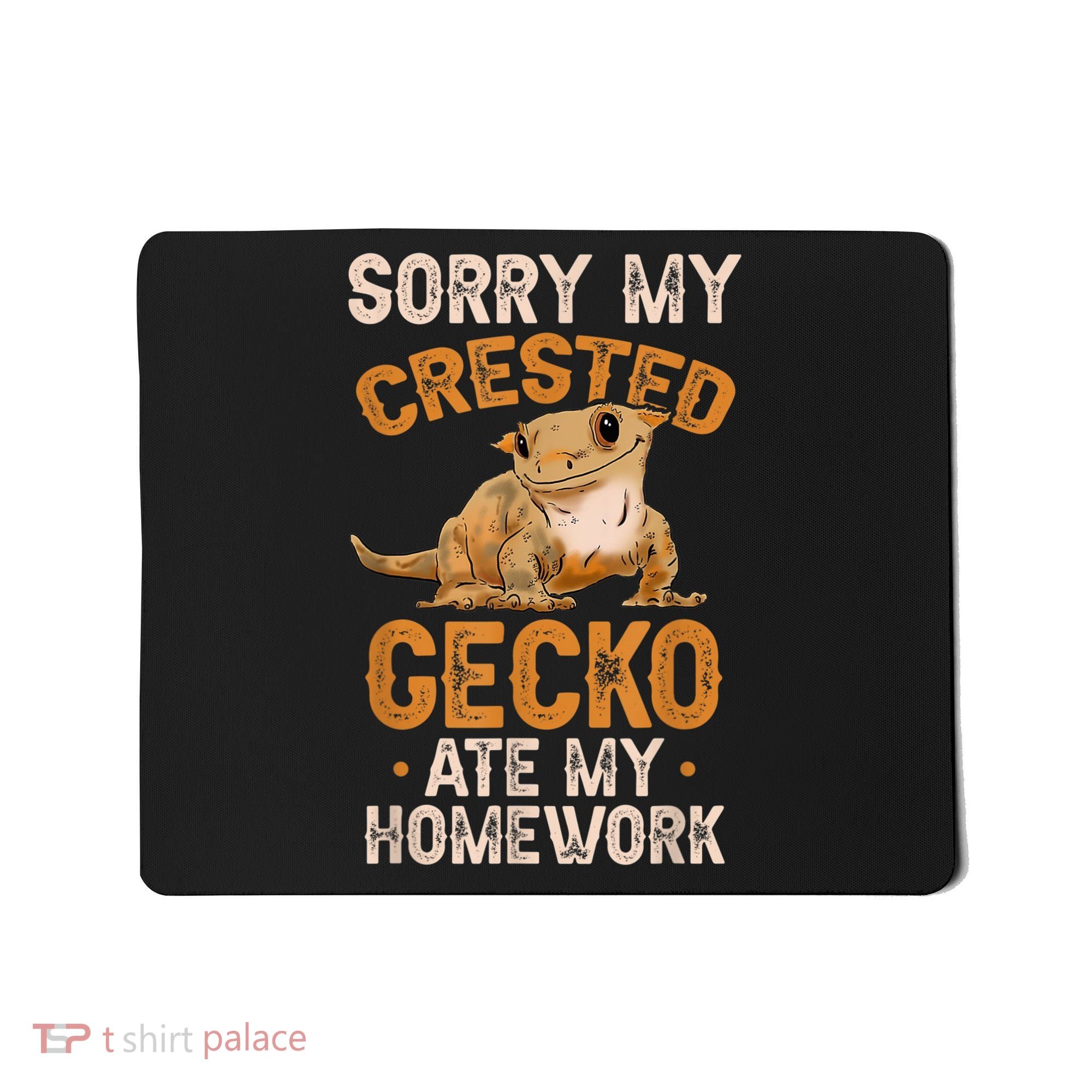 Fun Crested Gecko Eyelash Lizard Boy Girl Herpetologist Mousepad