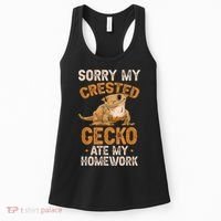 Fun Crested Gecko Eyelash Lizard Boy Girl Herpetologist Women's Tank Top thumb 0
