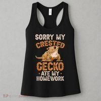 Fun Crested Gecko Eyelash Lizard Boy Girl Herpetologist Women's Tank Top thumb 3