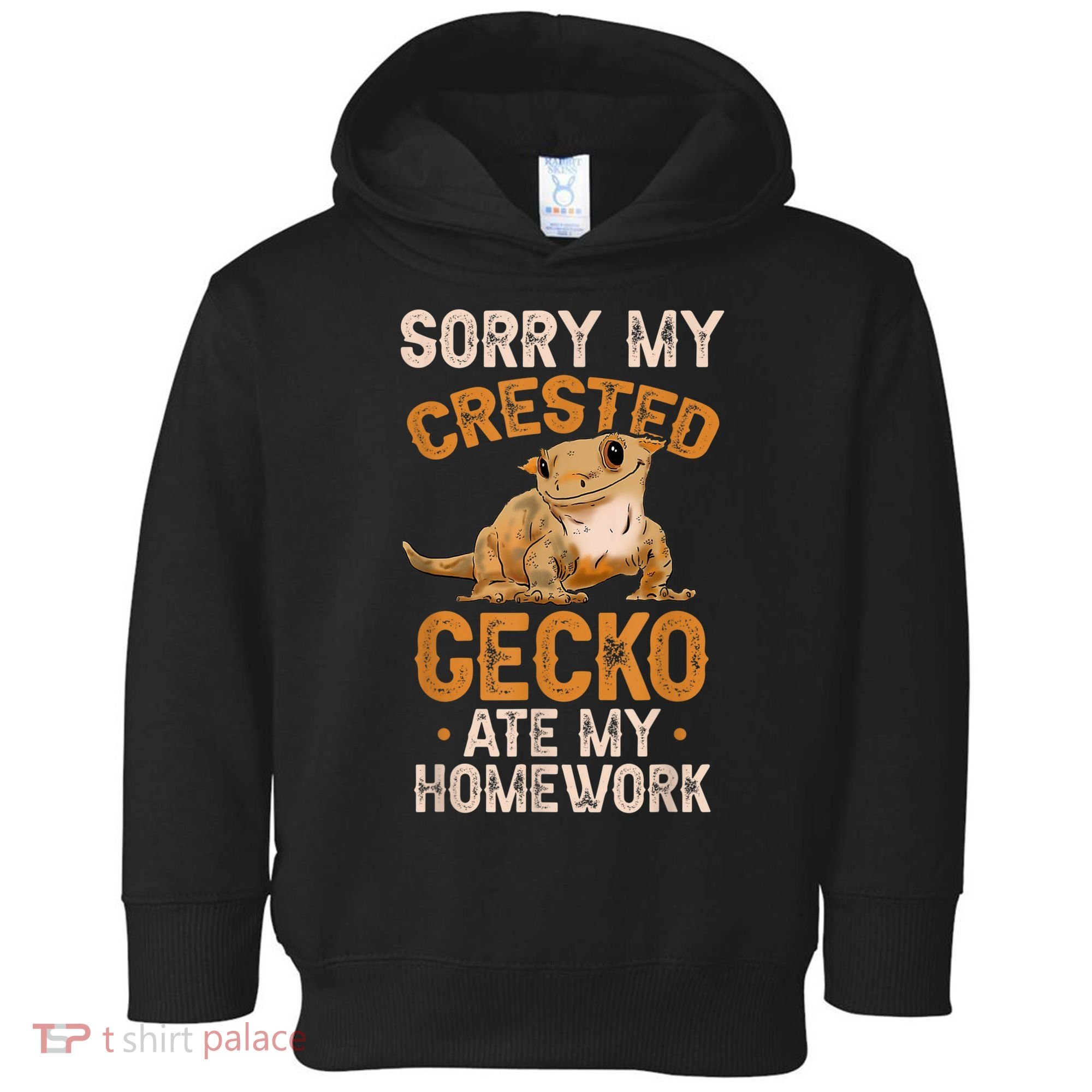 Fun Crested Gecko Eyelash Lizard Boy Girl Herpetologist Toddler Hoodie