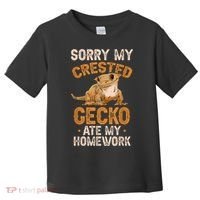 Fun Crested Gecko Eyelash Lizard Boy Girl Herpetologist Toddler T-Shirt thumb 0