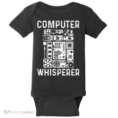 Funny Computer Geek Tech Nerd Gift Men Women Cool Support Baby Bodysuit