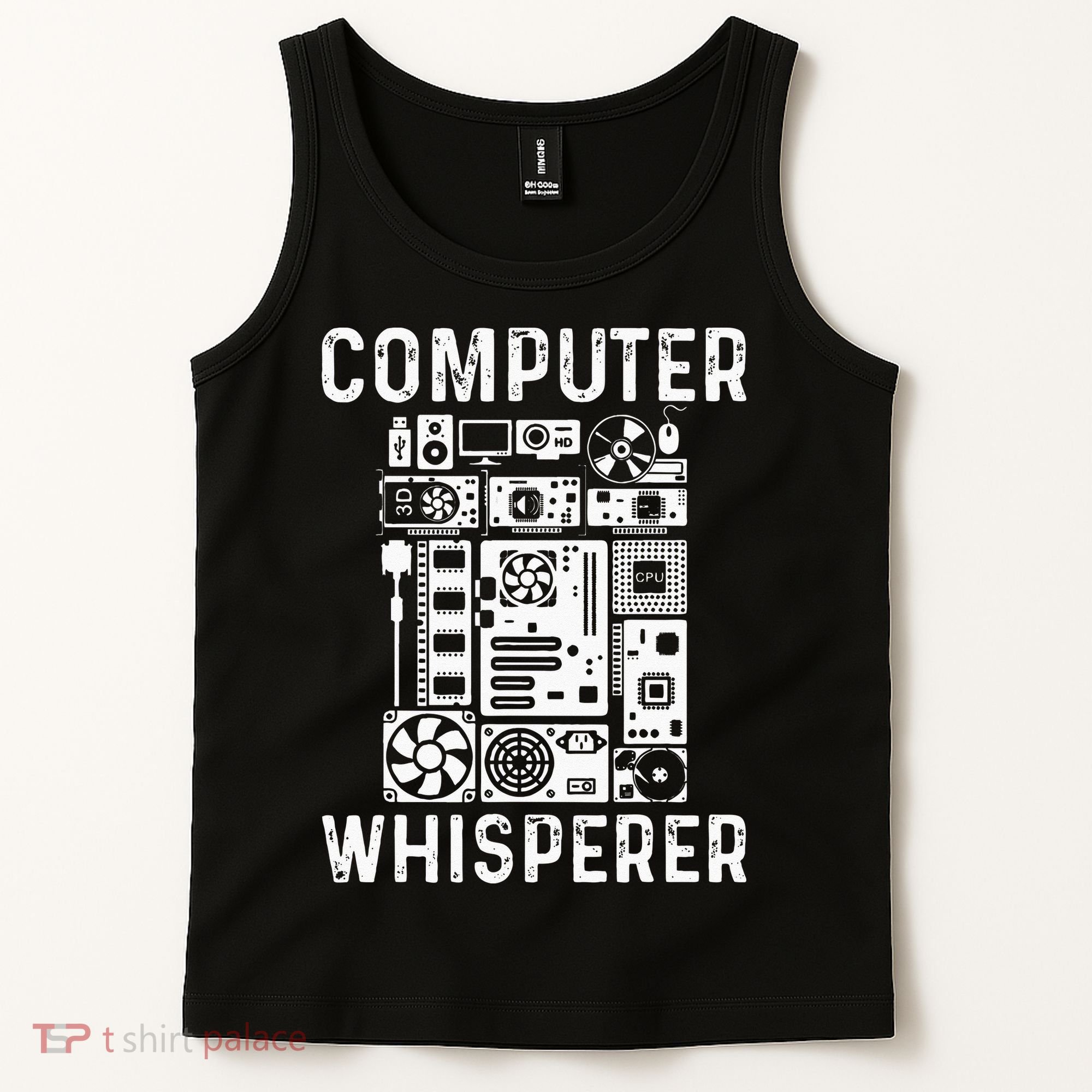Funny Computer Geek Tech Nerd Gift Men Women Cool Support Tank Top