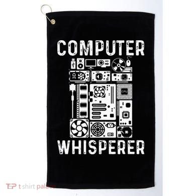Funny Computer Geek Tech Nerd Gift Men Women Cool Support Golf Towel