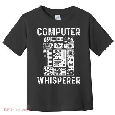 Funny Computer Geek Tech Nerd Gift Men Women Cool Support Toddler T-Shirt