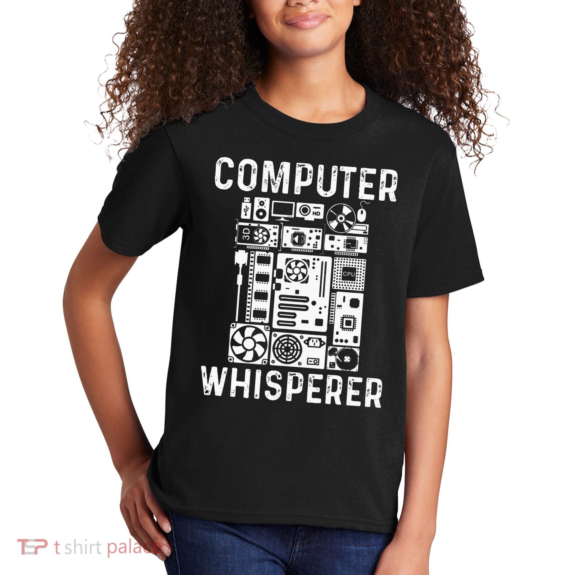 Funny Computer Geek Tech Nerd Gift Men Women Cool Support Kids T-Shirt