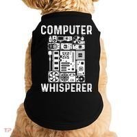 Funny Computer Geek Tech Nerd Computer Whisperer Doggie Tank thumb 0